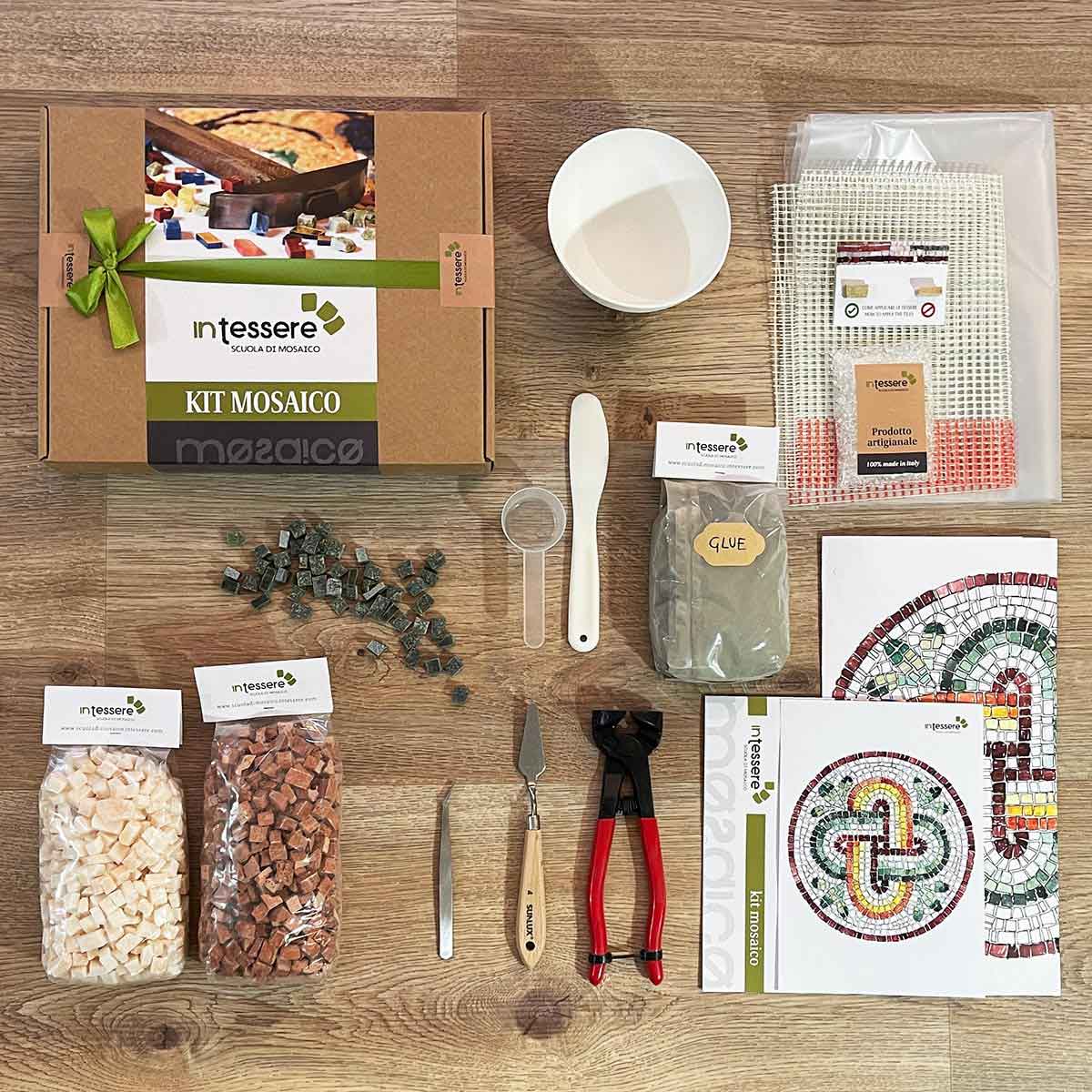 Kit mosaico Coppa con Pappagalli (tecnica indiretta)