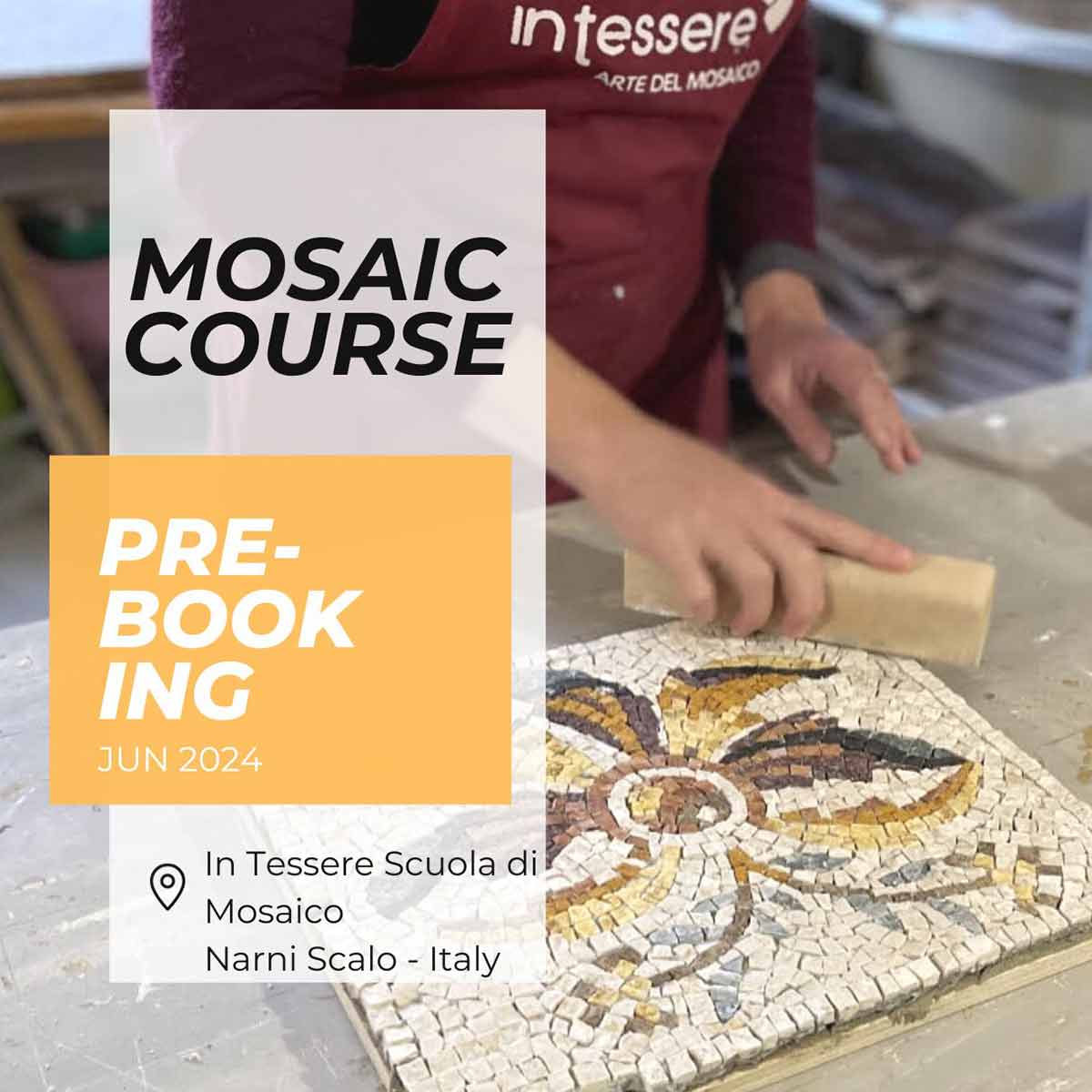 Inscripción cursos de mosaico en Italia