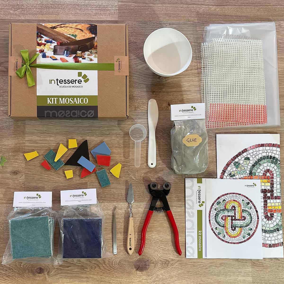 Cours vidéo mosaïque avancé (manuels+exercices+kit+mallette à outils)