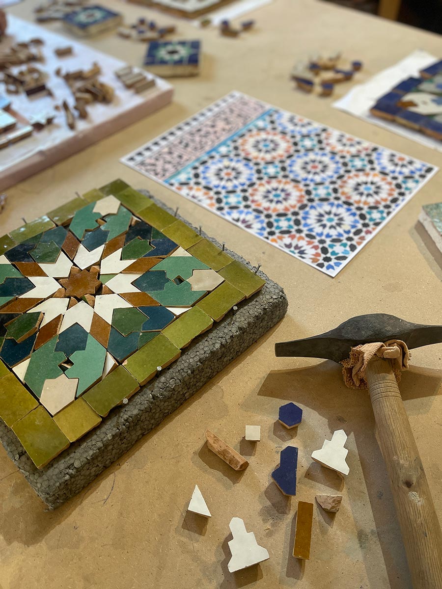 Corso di Gruppo di Mosaico Marocchino