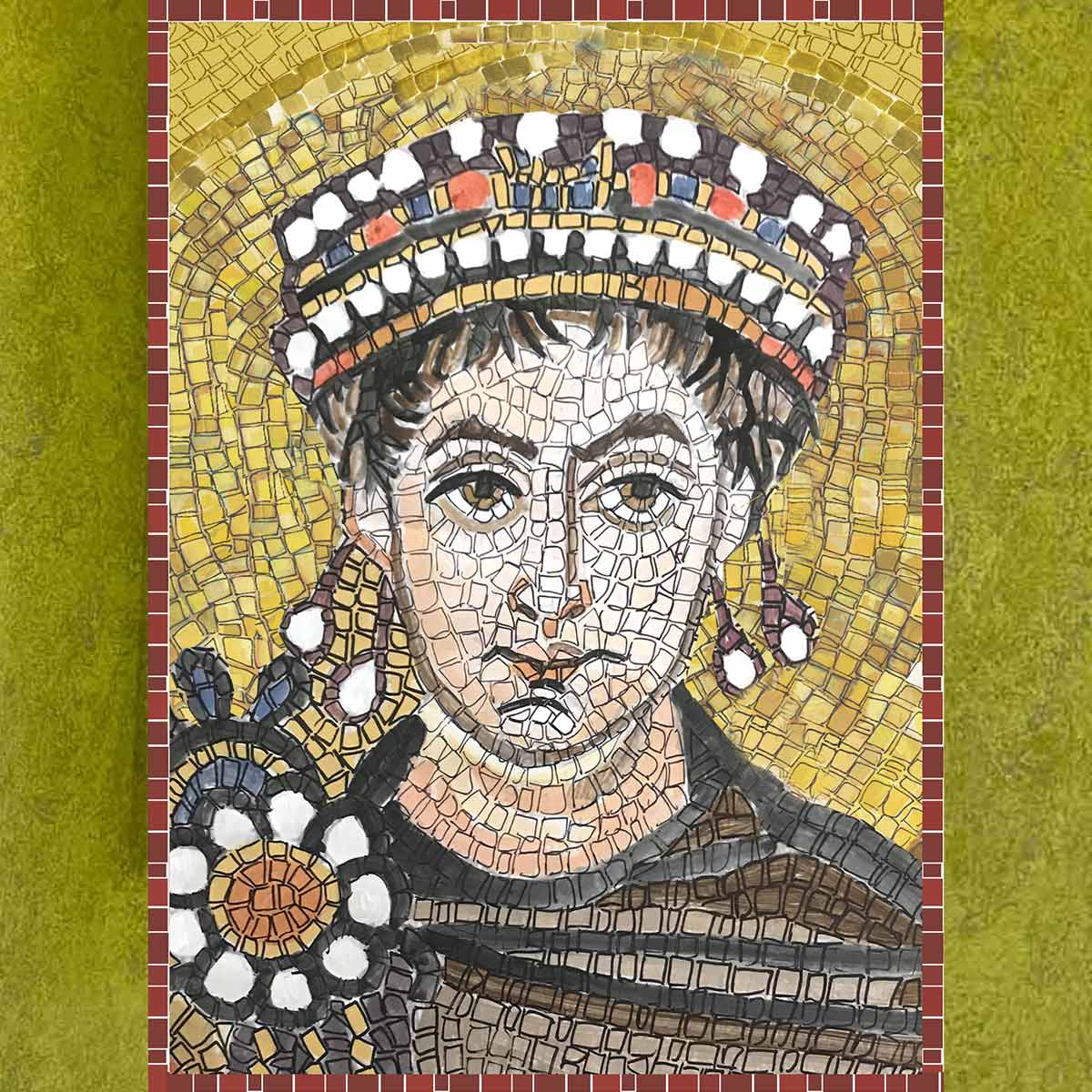 Kit mosaico Giustiniano (marmo - tecnica diretta)