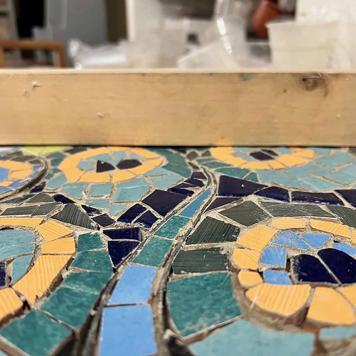 Kit mosaico PAVONE (ceramica - trencadis - diretta)