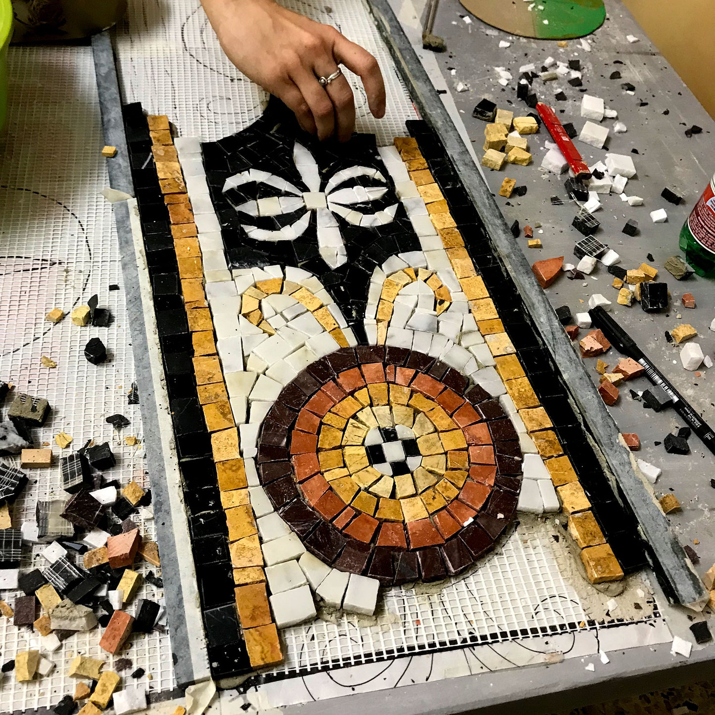 Basic course of Modern mosaic - in Italy