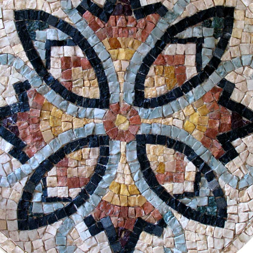 Kit mosaico TAVOLO ROTONDO (marmo - tecnica indiretta)
