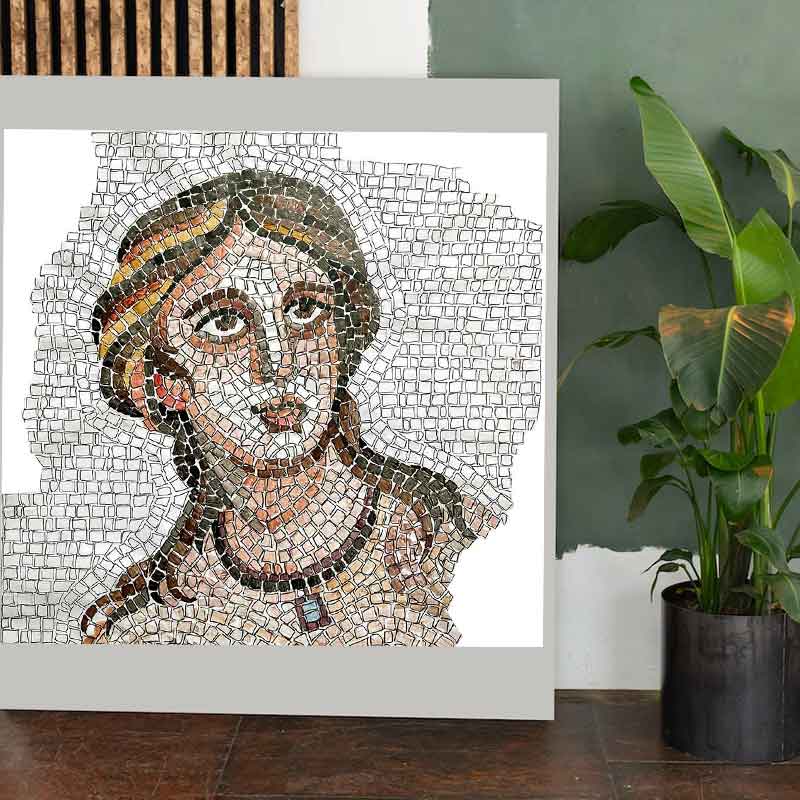 Kit mosaïque Portrait de jeune fille (marbre - technique indirecte)
