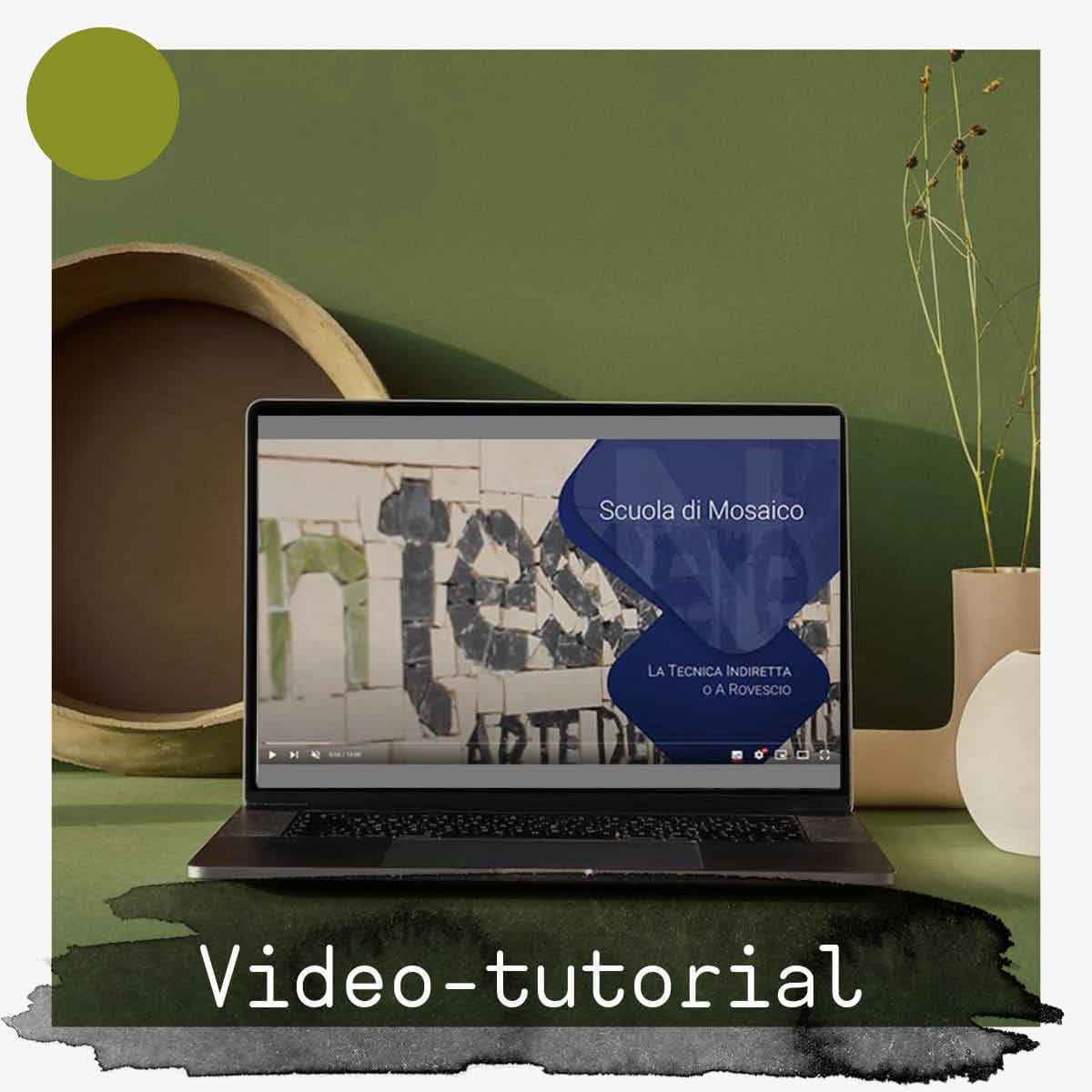 Kit mosaico "Flor Verde" + vídeo tutorial